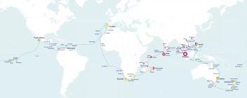 Volta ao Mundo desde Lisboa - 183 dias - Navio Vasco da Gama - Nicko Cruises - Só Cruzeiro - 2023