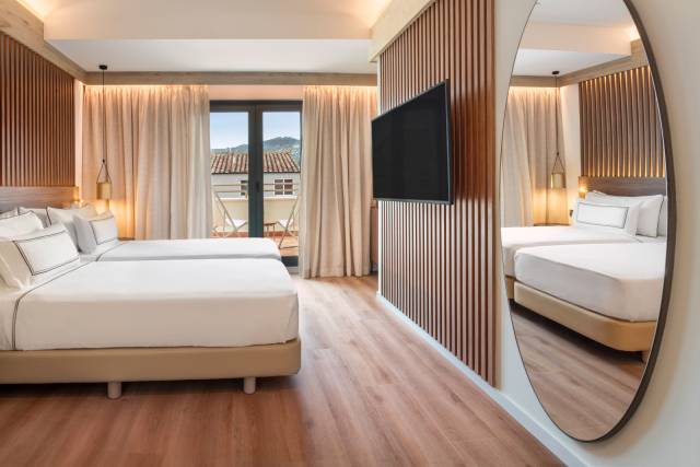 Quarto premium com terraço