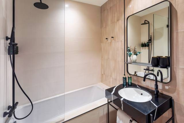 Casa de banho quarto premium com terraço