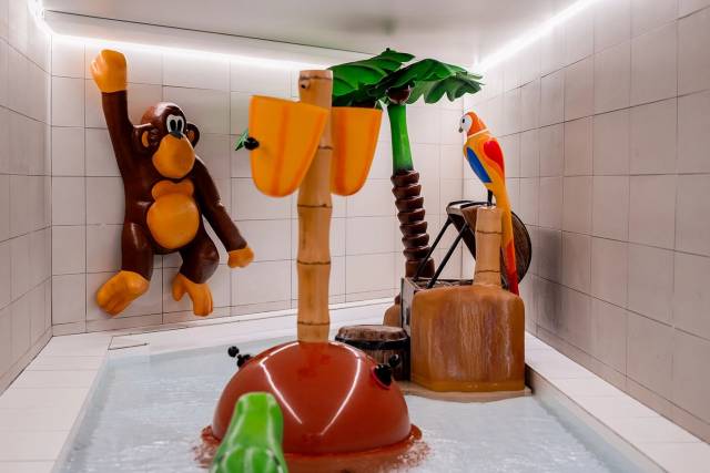 Zona de piscina para crianças