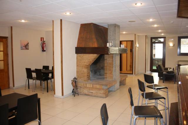 Sala de estar com lareira