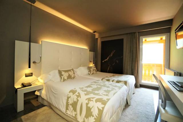 Quarto duplo com varanda